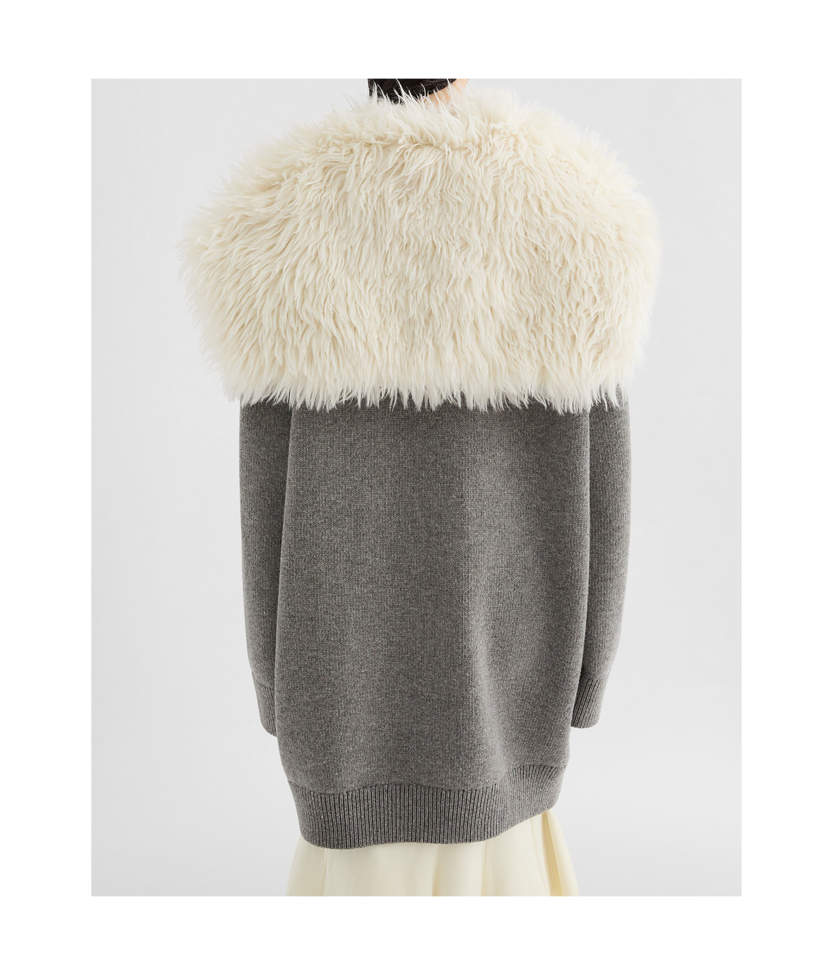 Jil Sander Wool, Cotton, And Cashmere-blend Cardigan In Gray