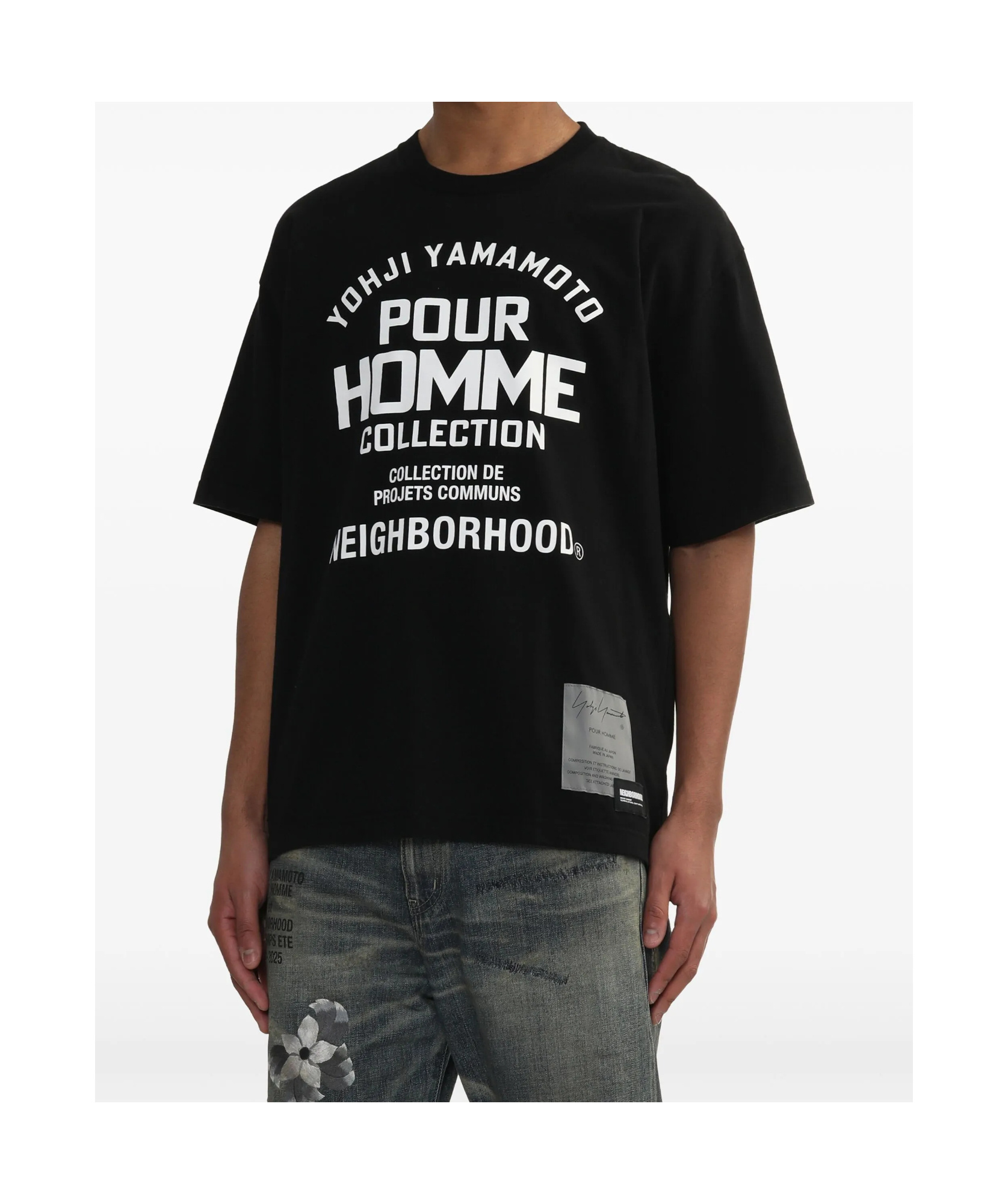 Yohji Yamamoto Short-sleeved T-shirt In Black