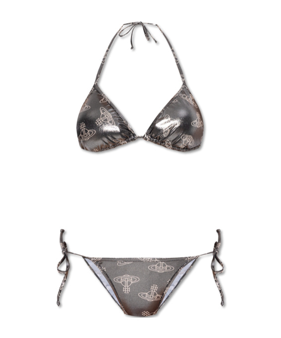 Vivienne Westwood Triangle Swimsuit In Gray