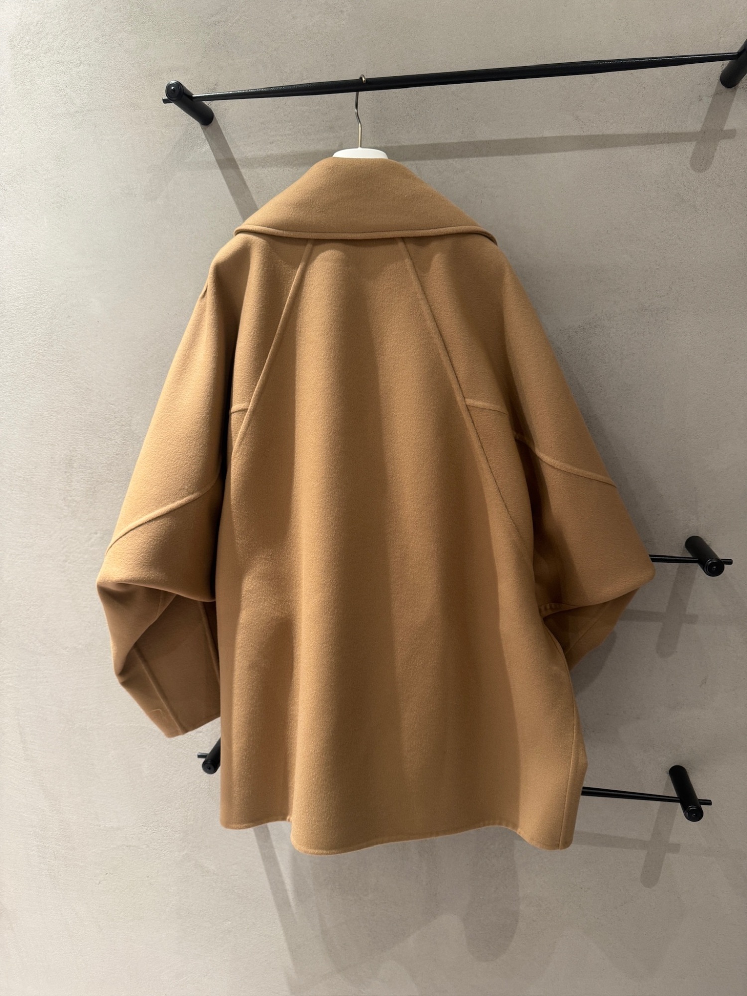 Loewe Wool Coat Double Breasted Wide Lapels In Multi