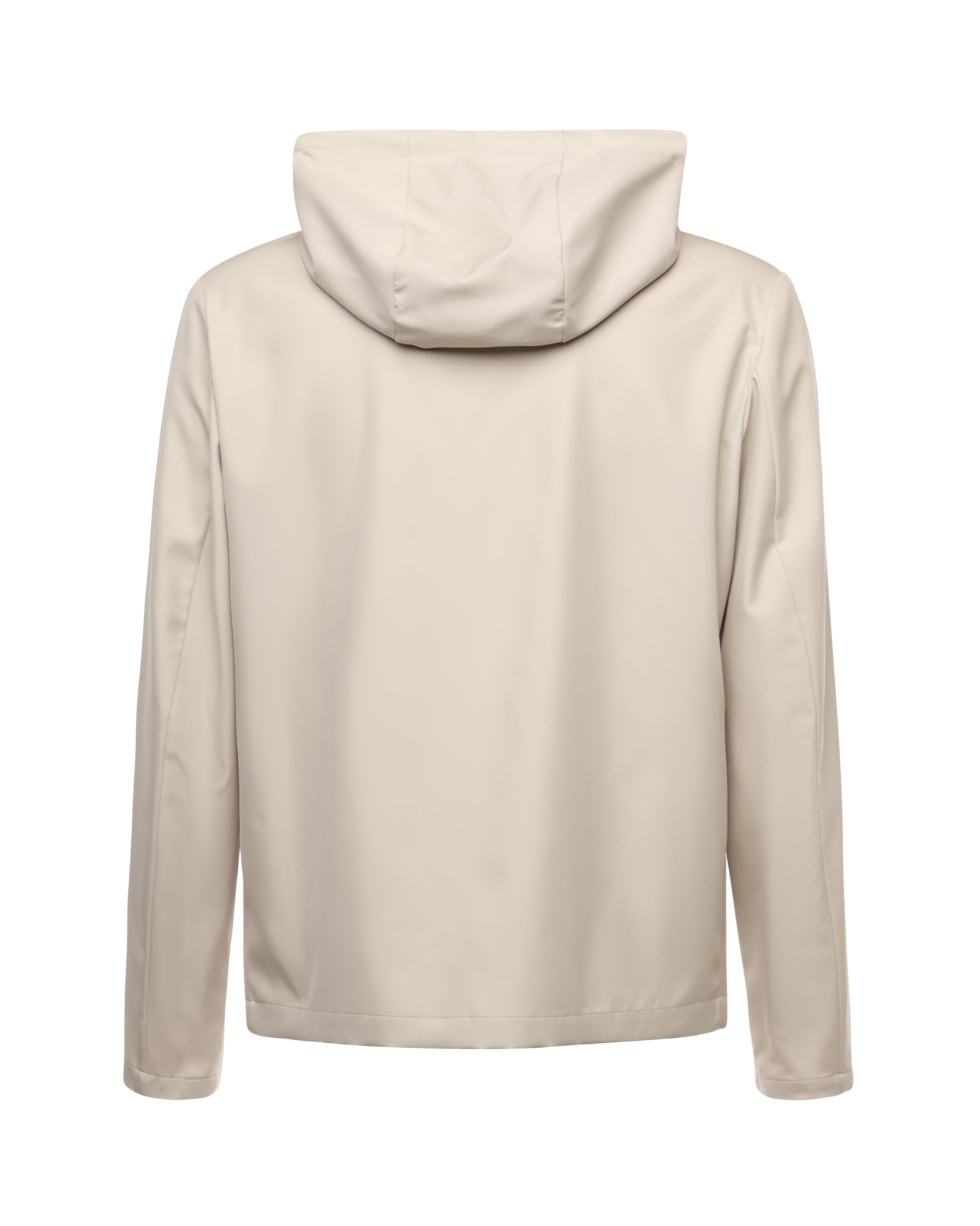 Eleventy Silk Hooded Jacket Long Sleeves In Gray