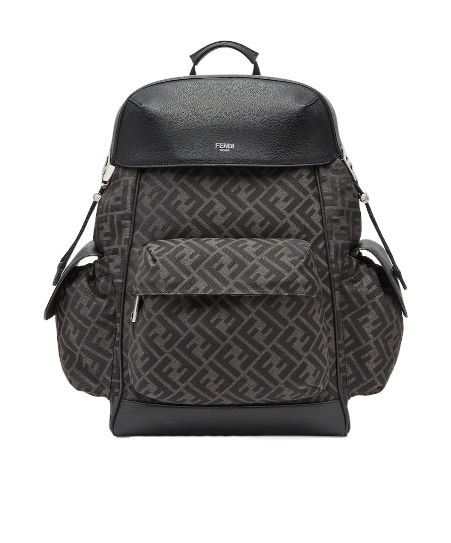 Fendi Drive Backpack In Black