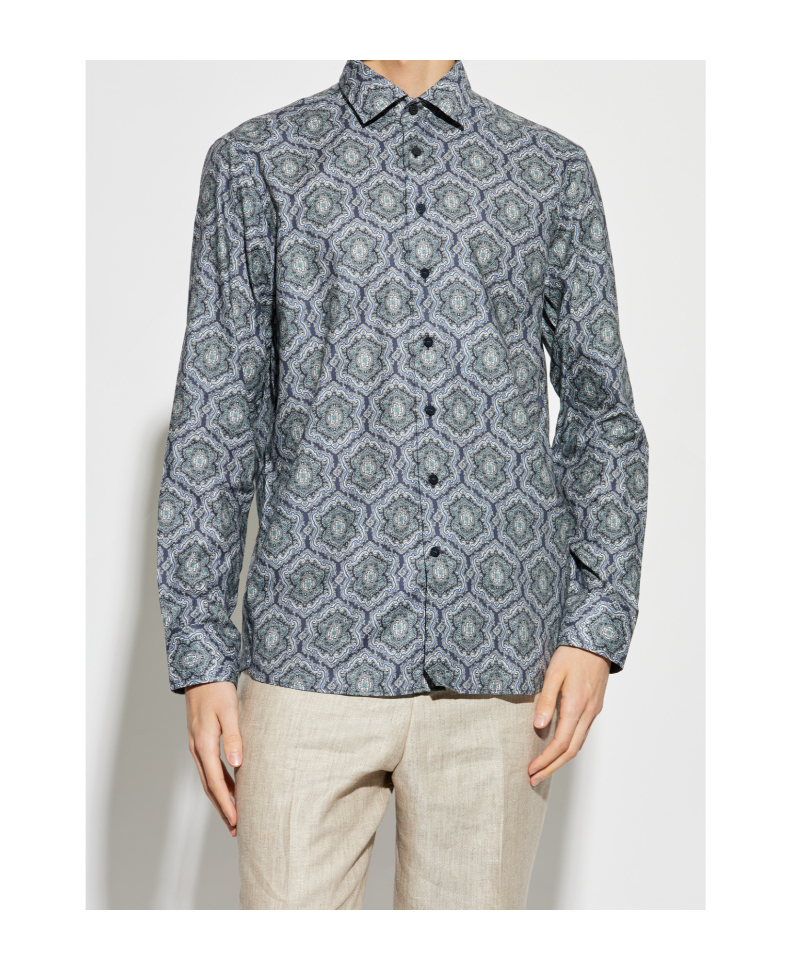 Etro Geometric Pattern Long-sleeved Shirt