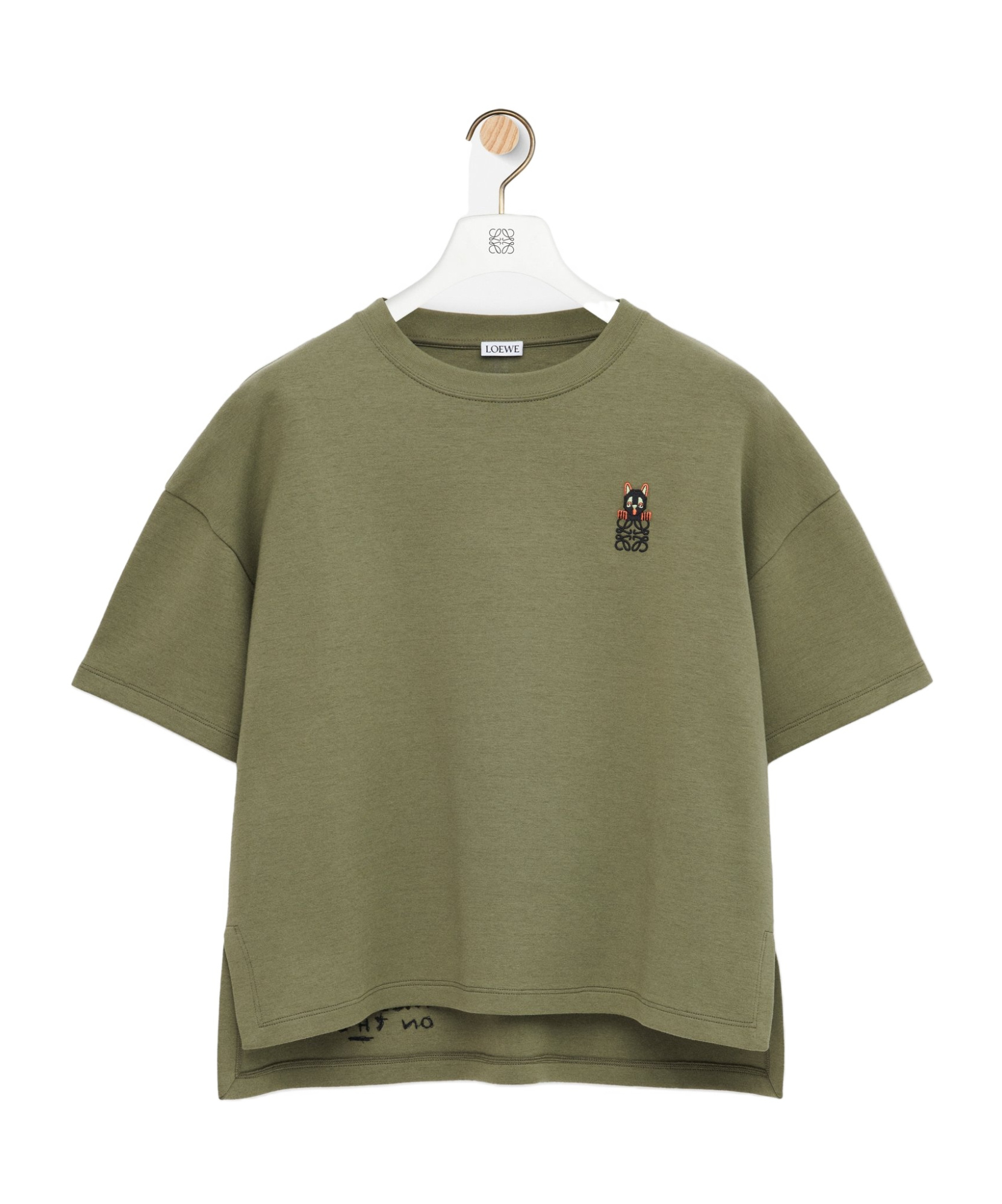 Loewe Regular Fit T-shirt In Cotton Blend In Green