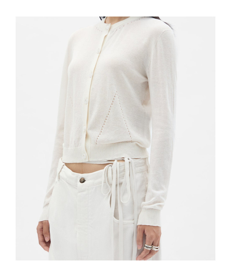 Ann Demeulemeester Bjel Button-up Cardigan In White