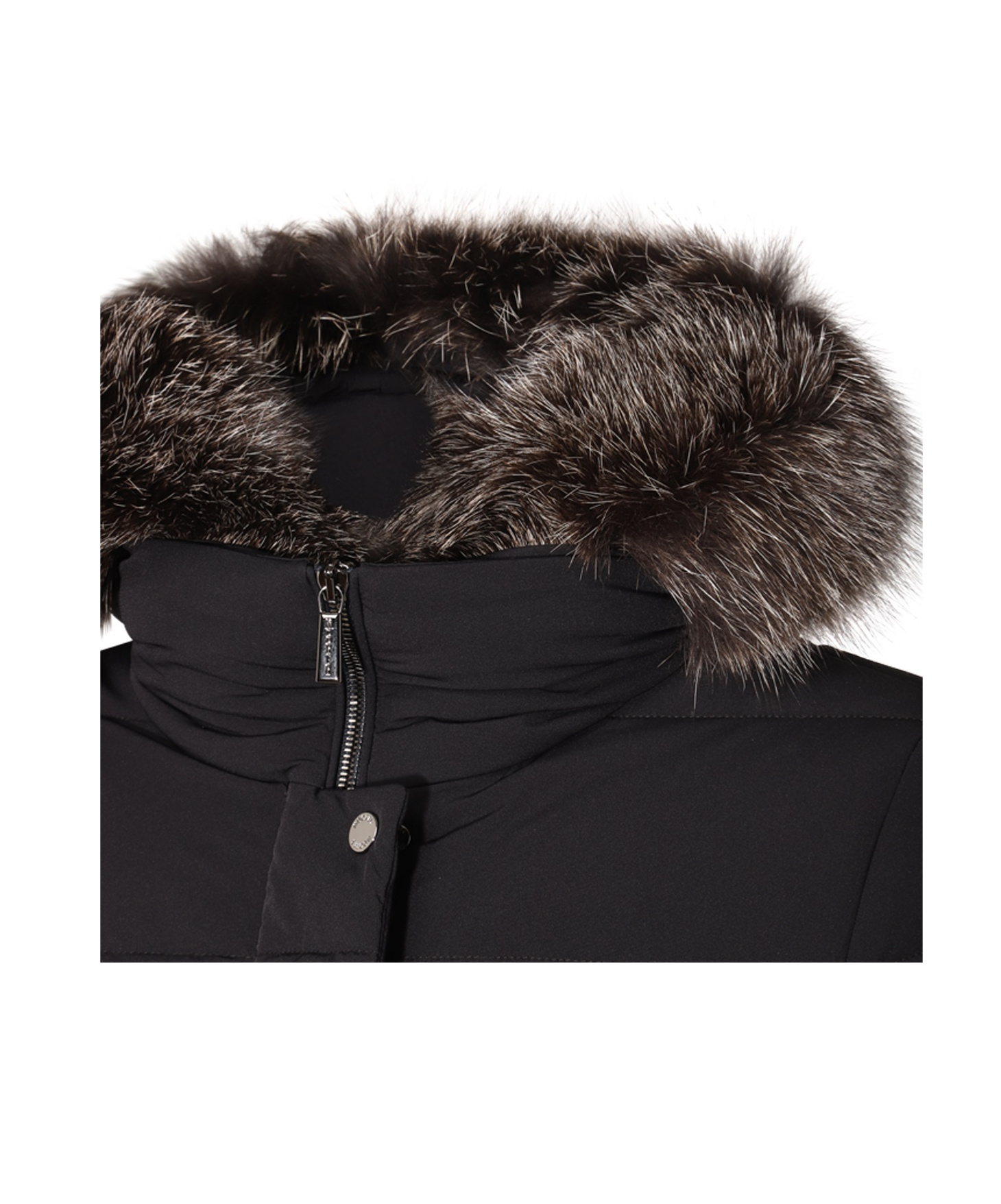 Moorer Dark Blue Puffer Zagara-kn Down Jacket In Black