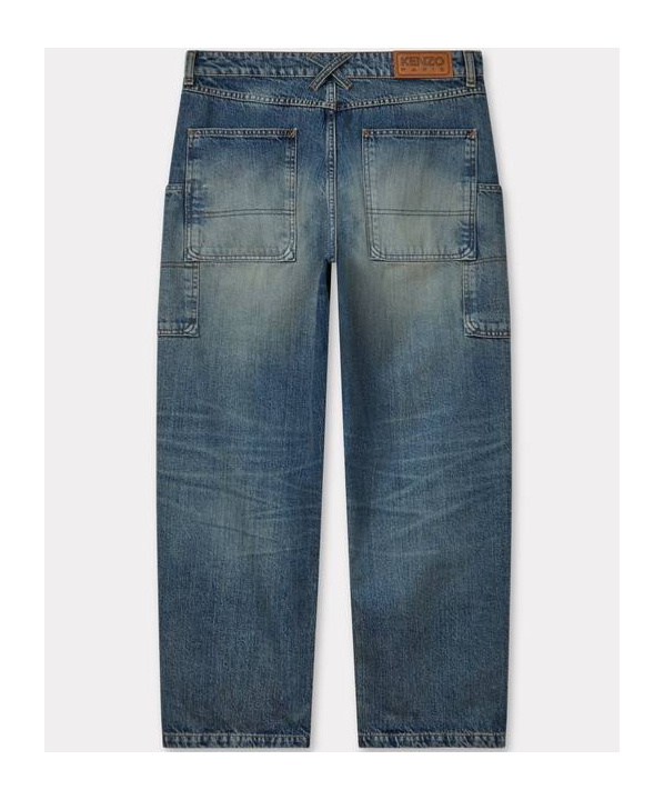 Kenzo Belt-loop Jeans In Gray