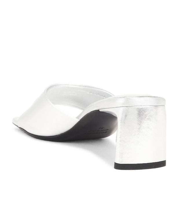 Balenciaga Wearing High-heeled Sandals In White