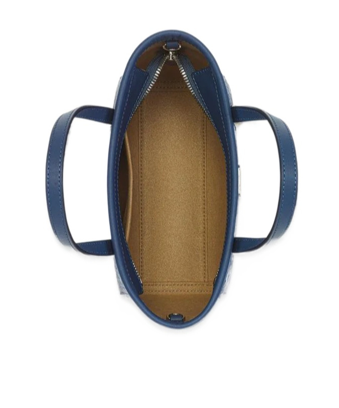 Mcm Toni Top-zip Shopper In Visetos In Blue