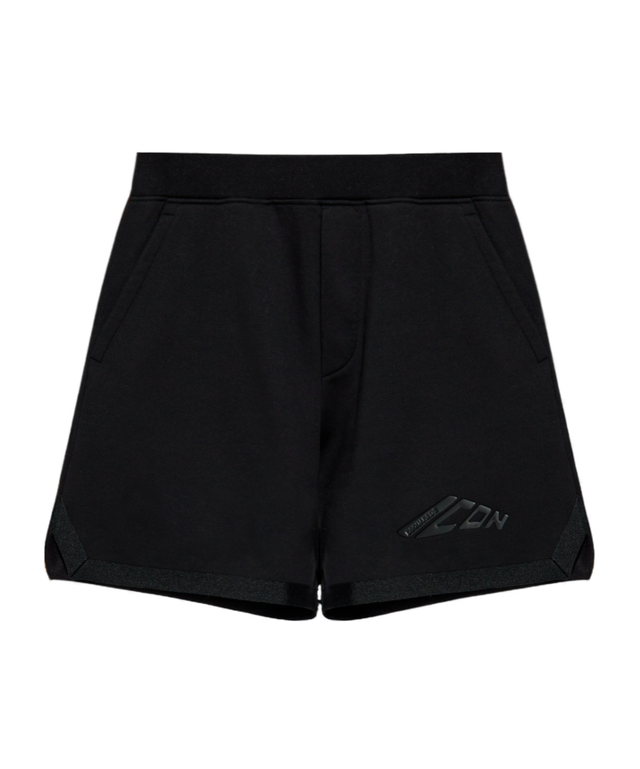 Dsquared2 Logo-embossed Elasticated-waist Track Shorts In Black