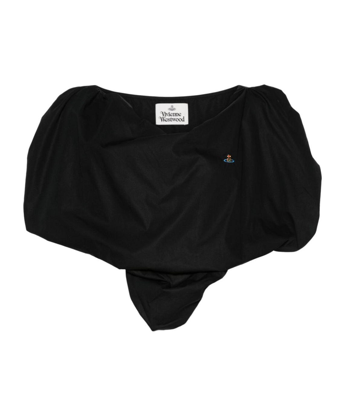 Vivienne Westwood Women Heart Asymmetric Cotton Top In Black