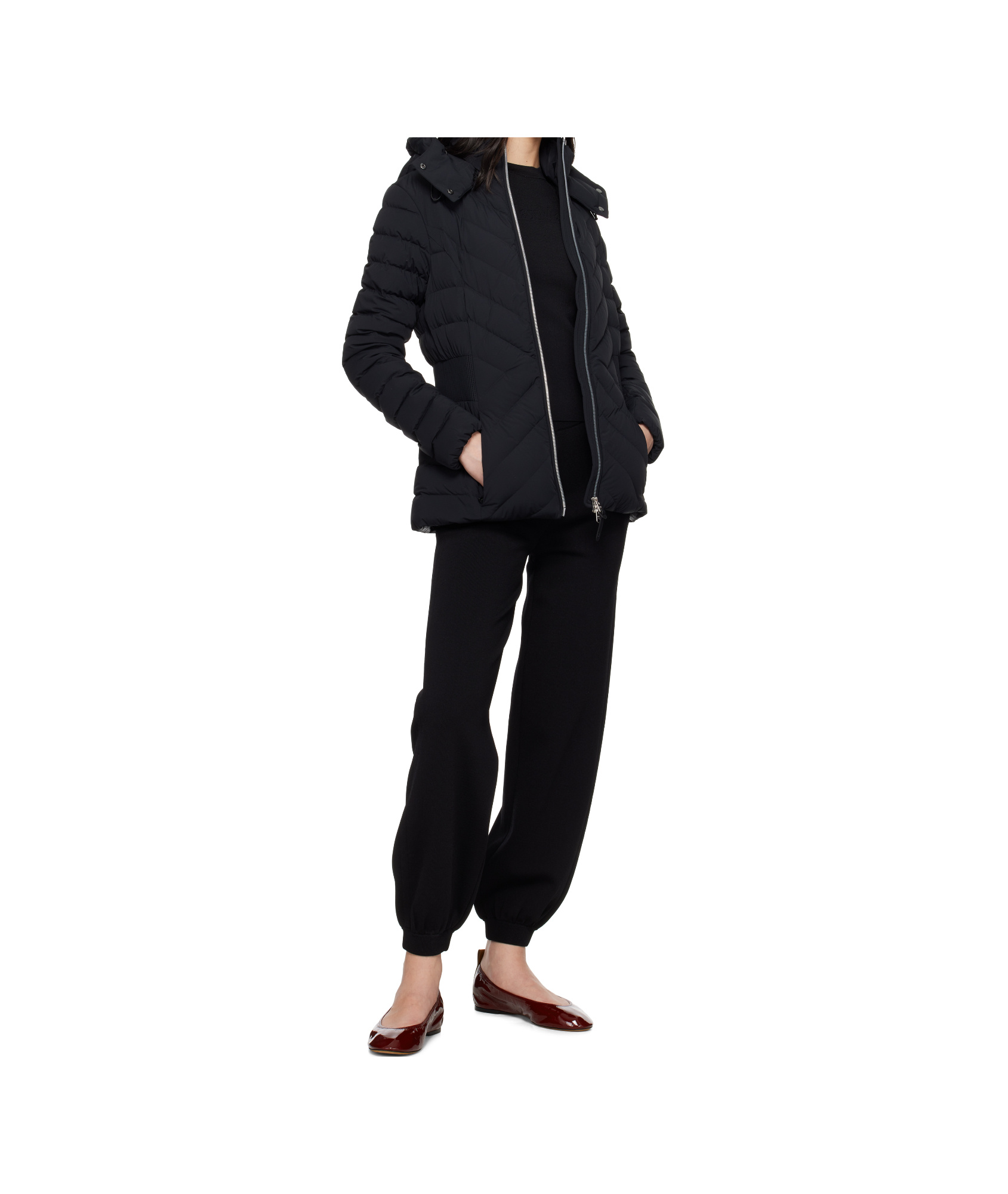 Mackage Black Idalee Hooded Light Down Jacket In Black
