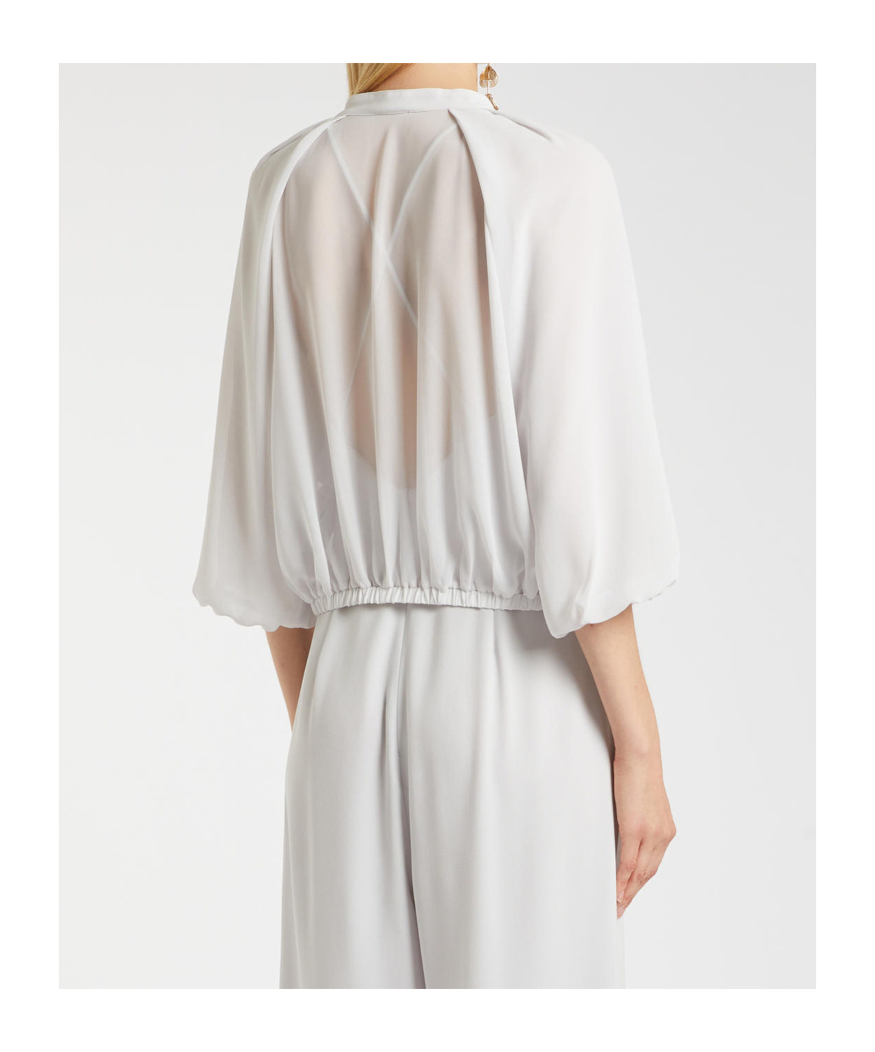 Marella Translucent Blouse In White