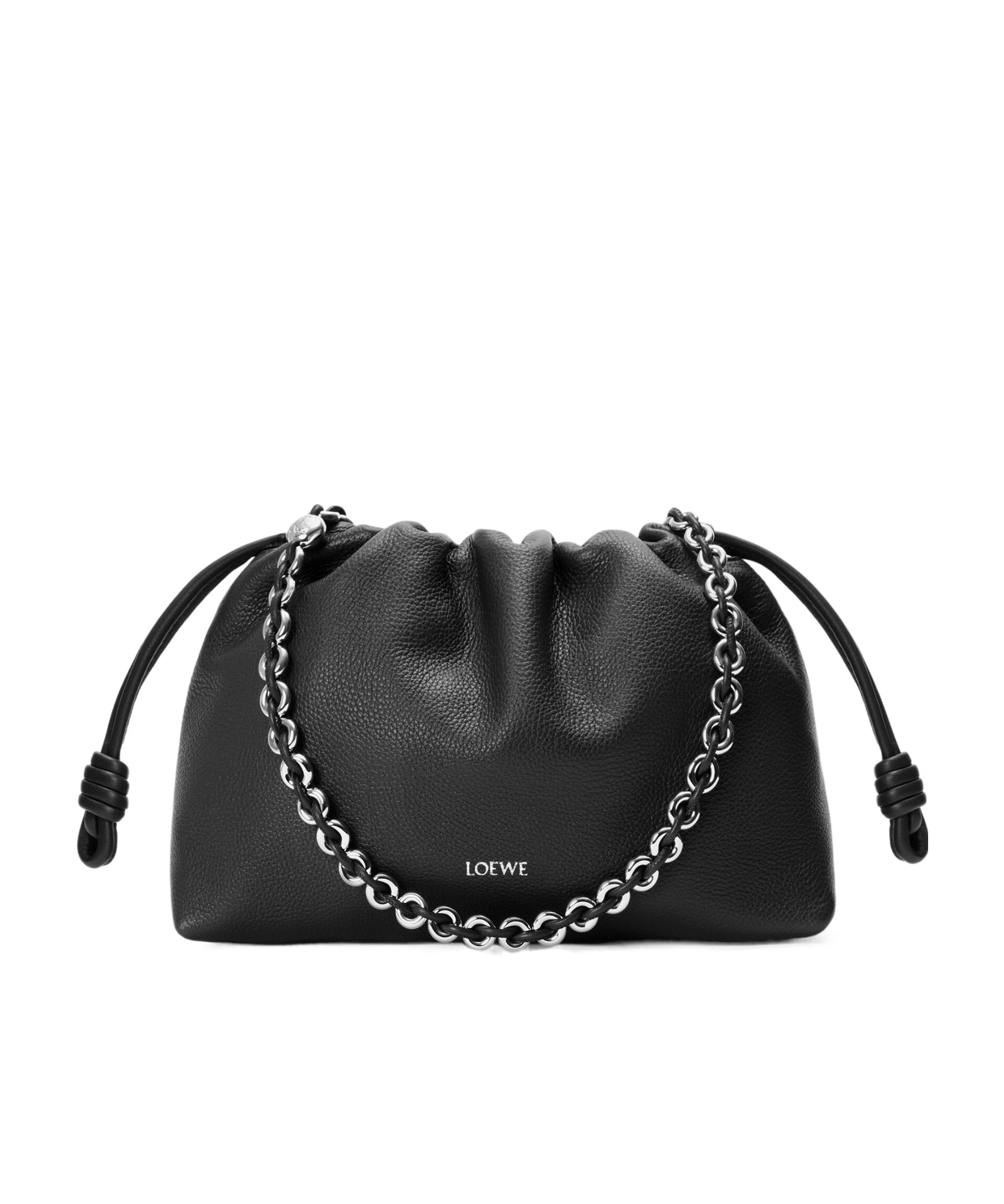 Loewe Medium Flamenco Purse In Fine Grained Calfskin In Black
