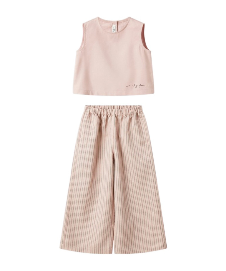 Il Gufo Vest  Pants 2 Piece Set In Nude