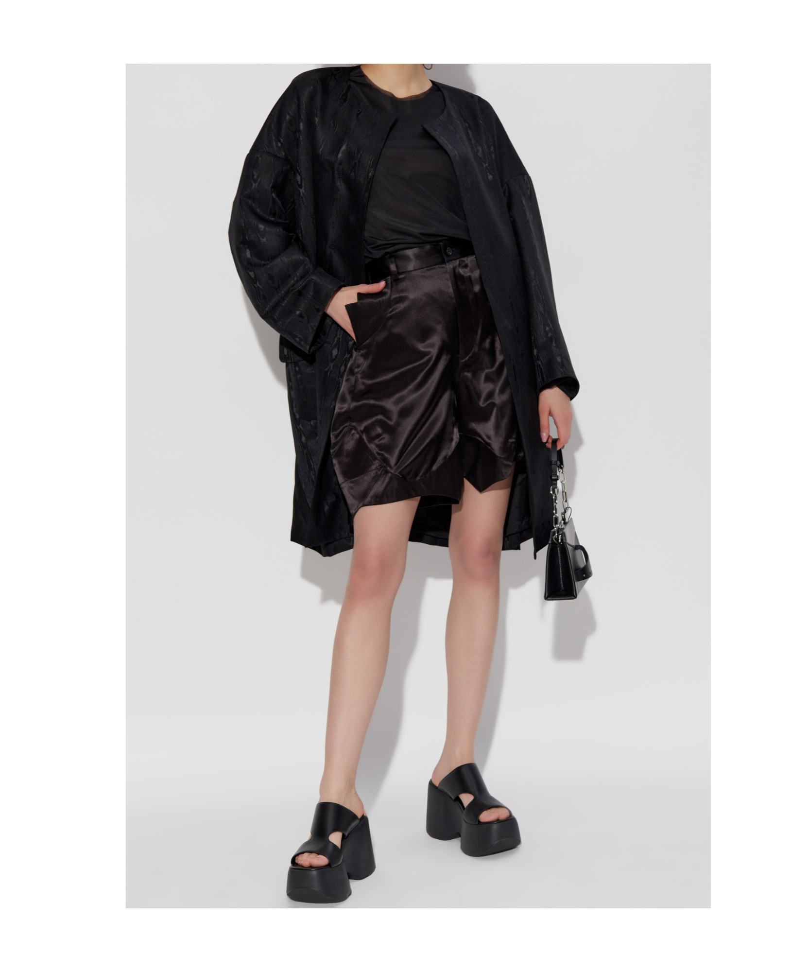Shop Comme Des Garçons Silk-blend Coat