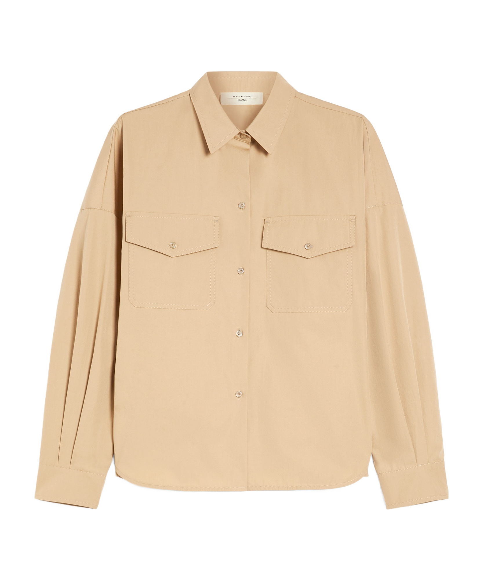 Weekend Max Mara Women's Skipper Shirt Beige | Size 46 | 2515111021600012 In Nude