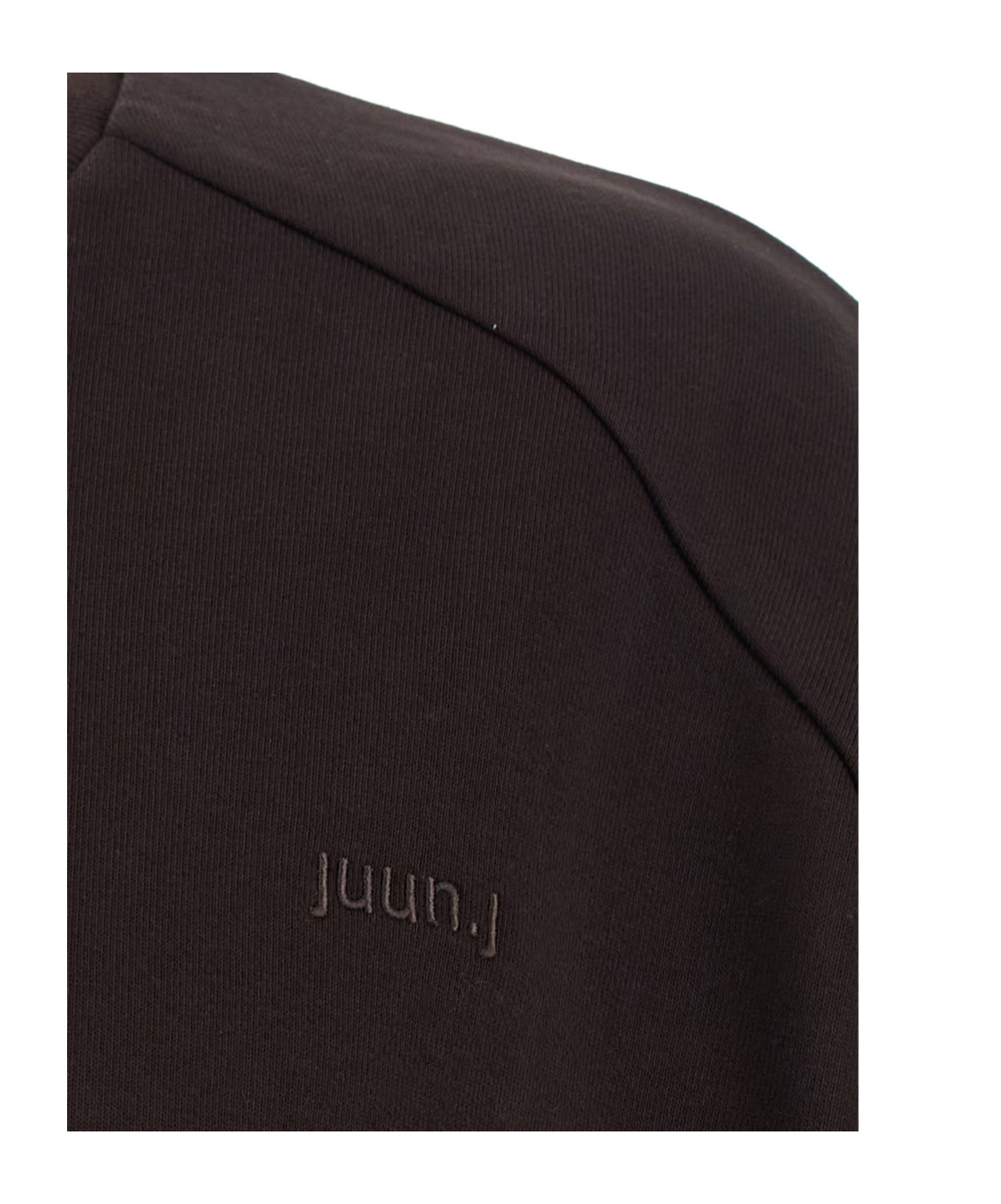 Juunj Brown Oversized Sweatshirt With Graphic Print In Black