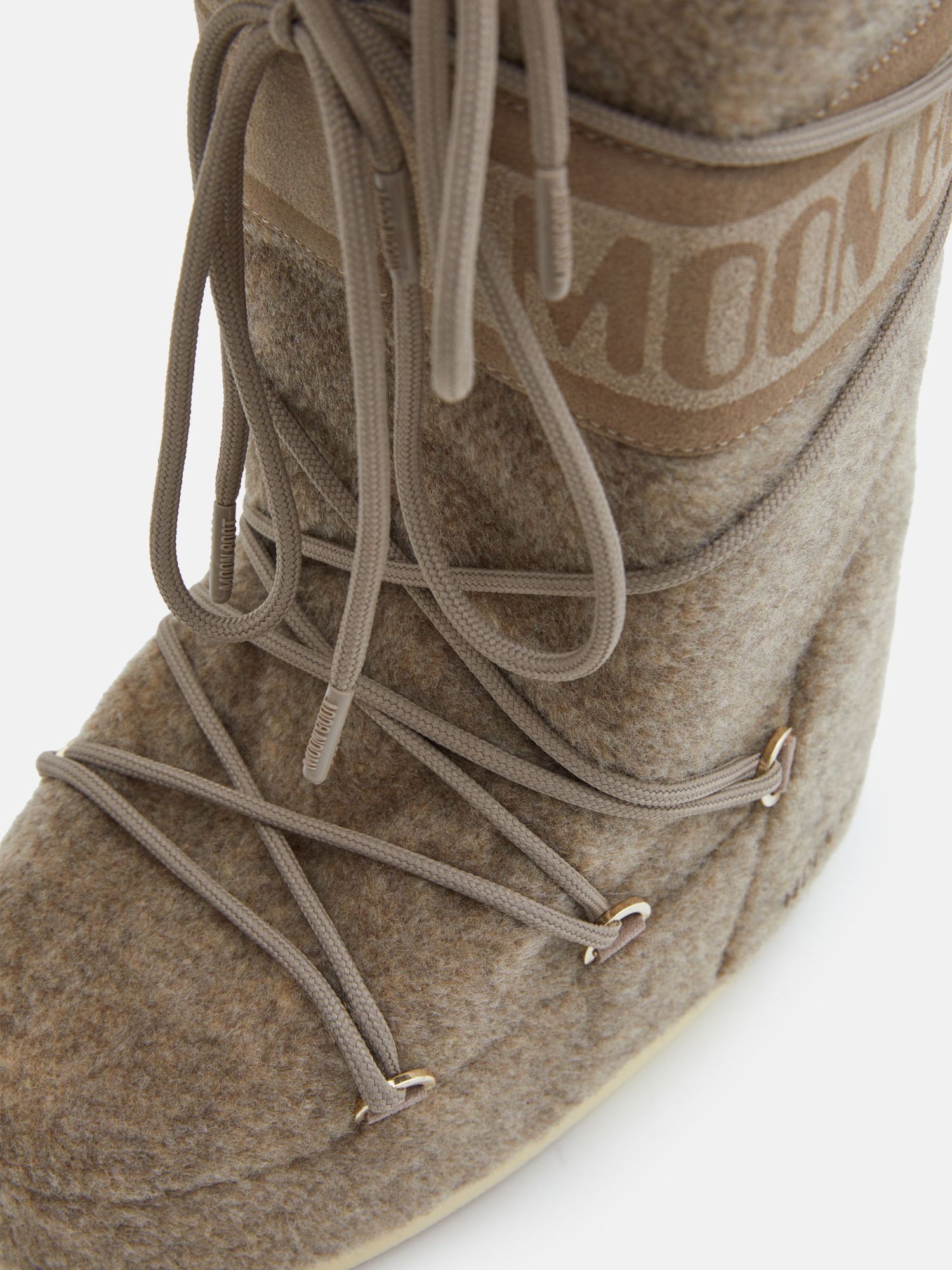 Moon Boot Icon Felt Boots In Brown