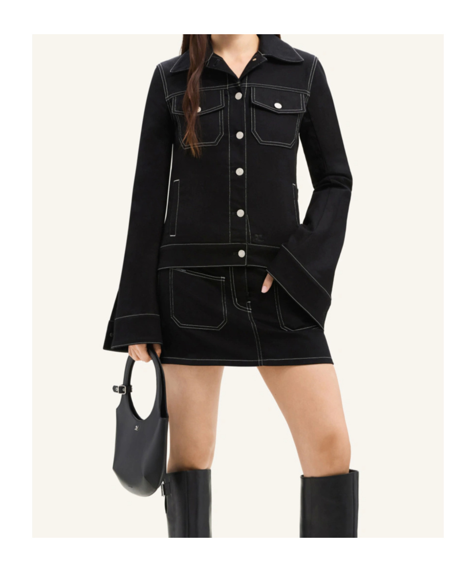Courrèges Outerwear In Black
