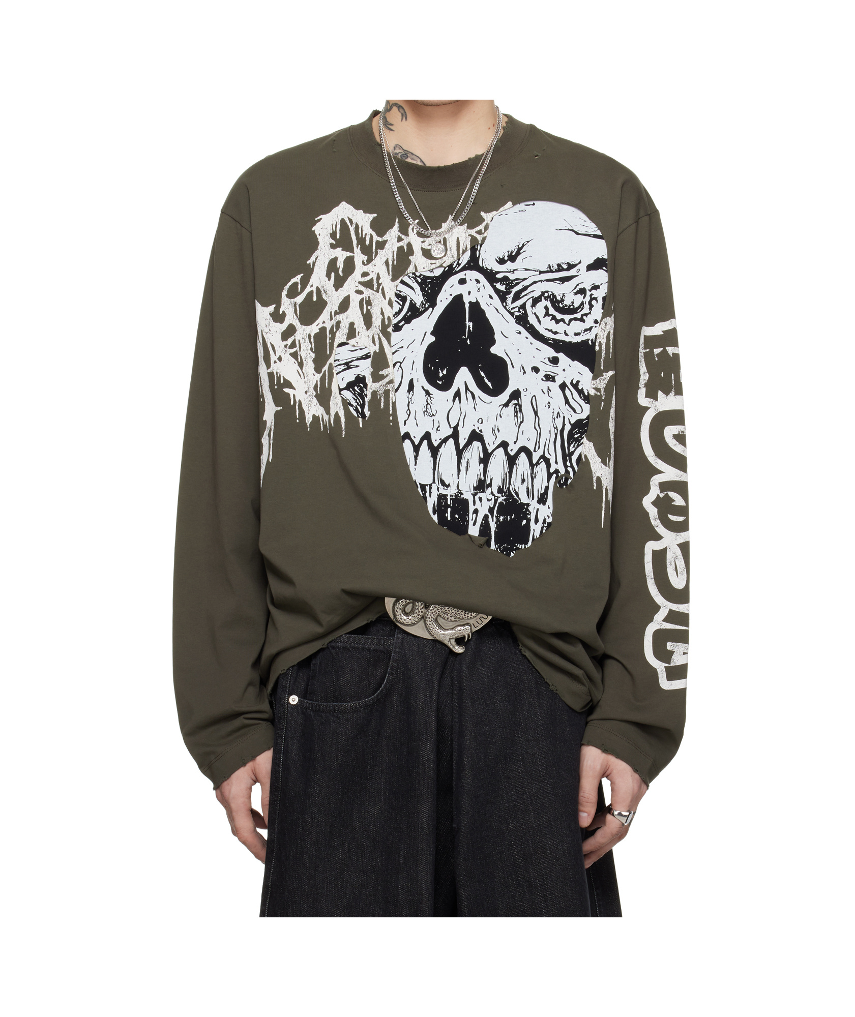 Lu'u Dan Long-sleeved T-shirt In Grey