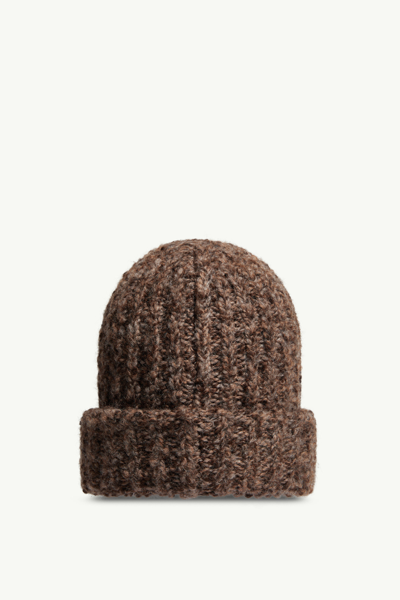 Moncler Wool  Alpaca Blend Beanie In Brown