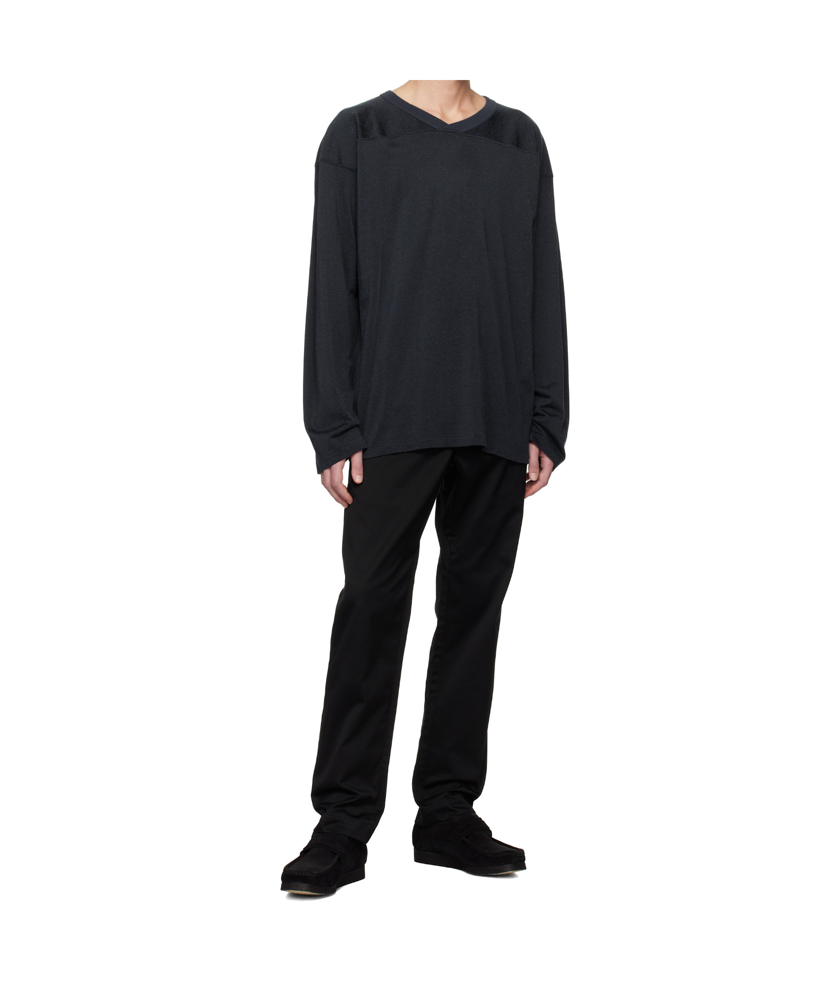 Nanamica Black Straight Chino Trousers In Black