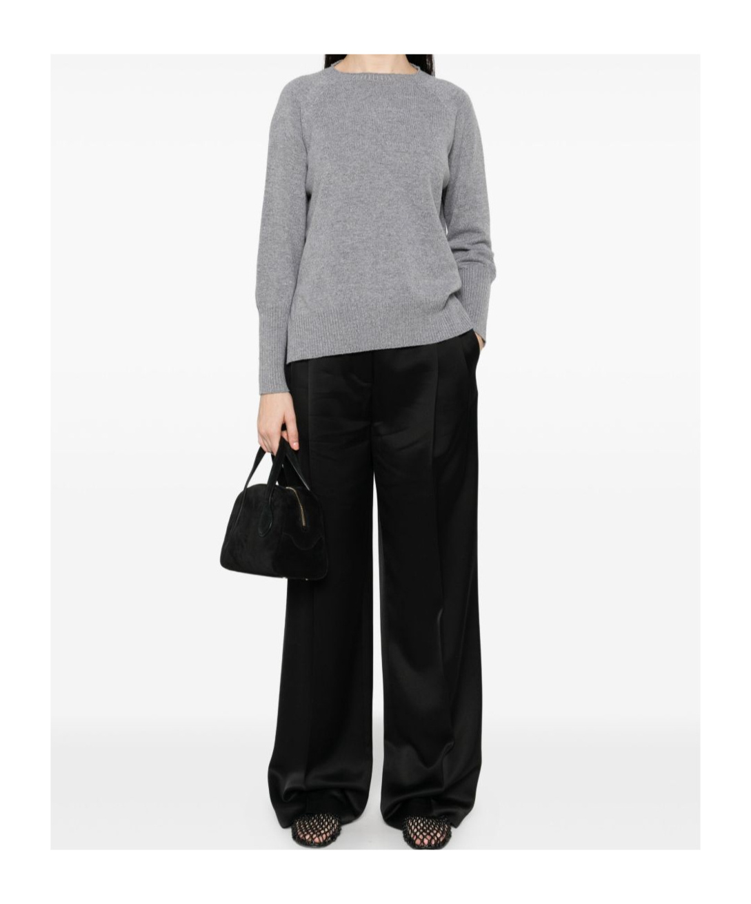 Baserange Crew Neck Sweater In Gray