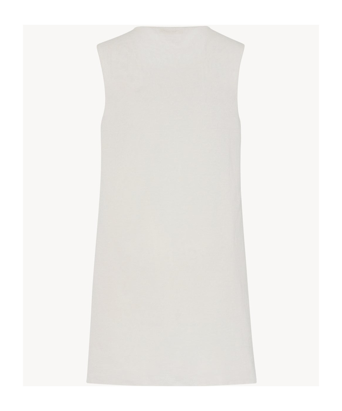 The Row Chic Cotton Ribbed Tank Top With Sophisticated Fit And Versatile Style In White