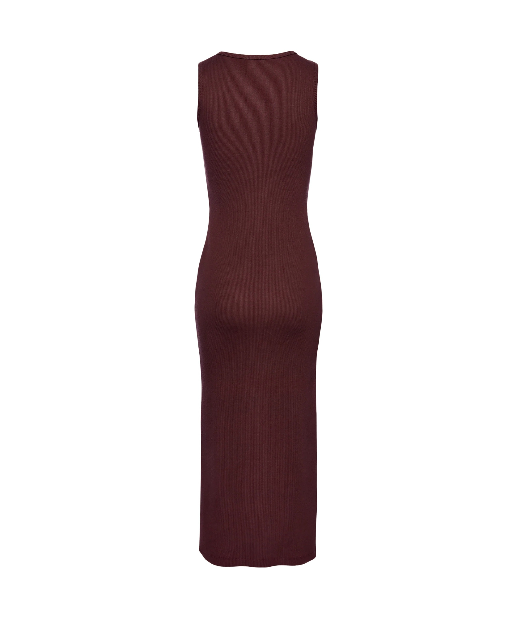 Magda Butrym Crochet Bra Cotton Tank Dress In Bordeaux In Bordeaux