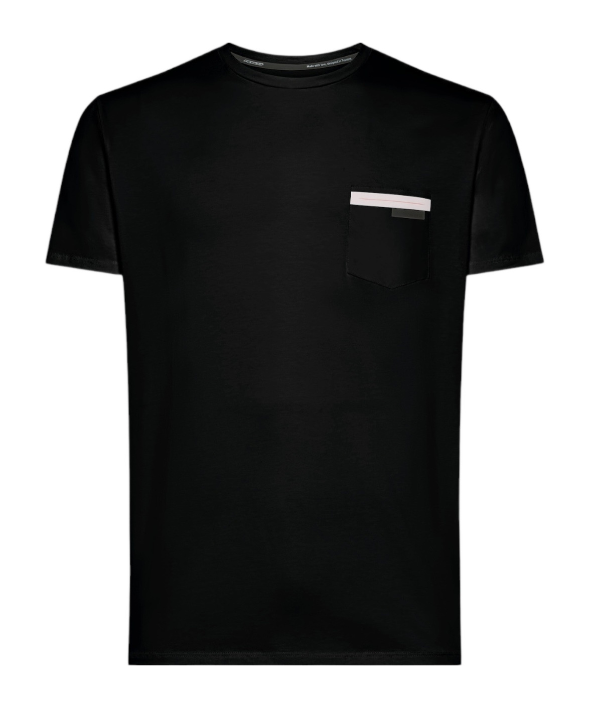 Rrd Open-necked Black Shirt In Black