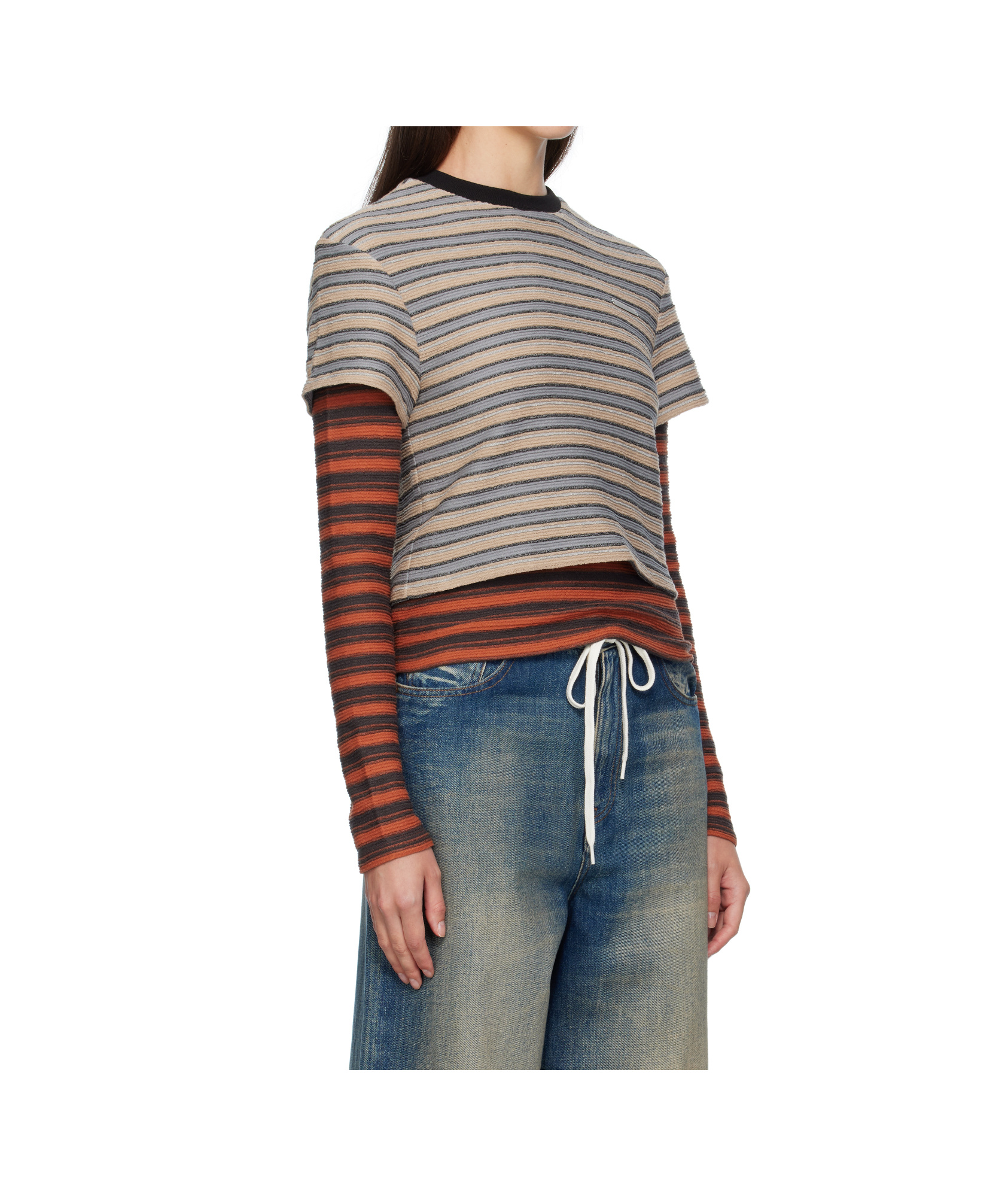 Andersson Bell Striped Long-sleeved T-shirt In Multi