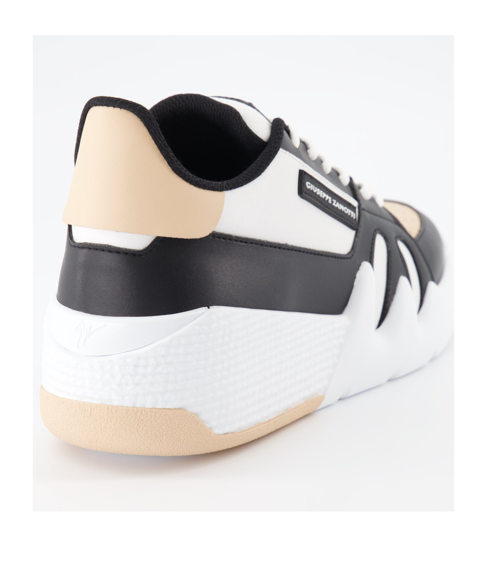 Giuseppe Zanotti Talon Logo Patch Panelled Sneakers In White