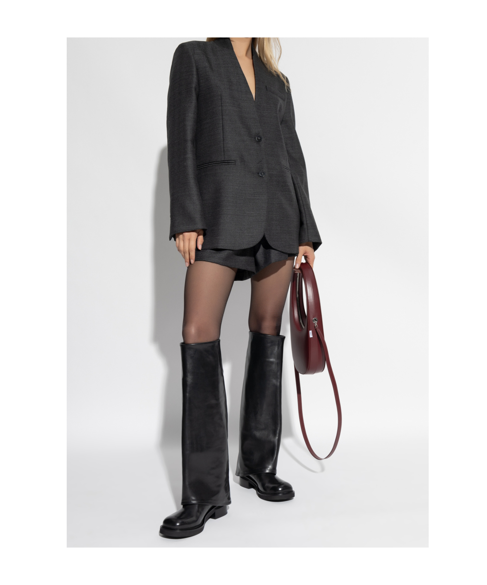 Shop Forte Forte Long-sleeved Suit Coat In Black