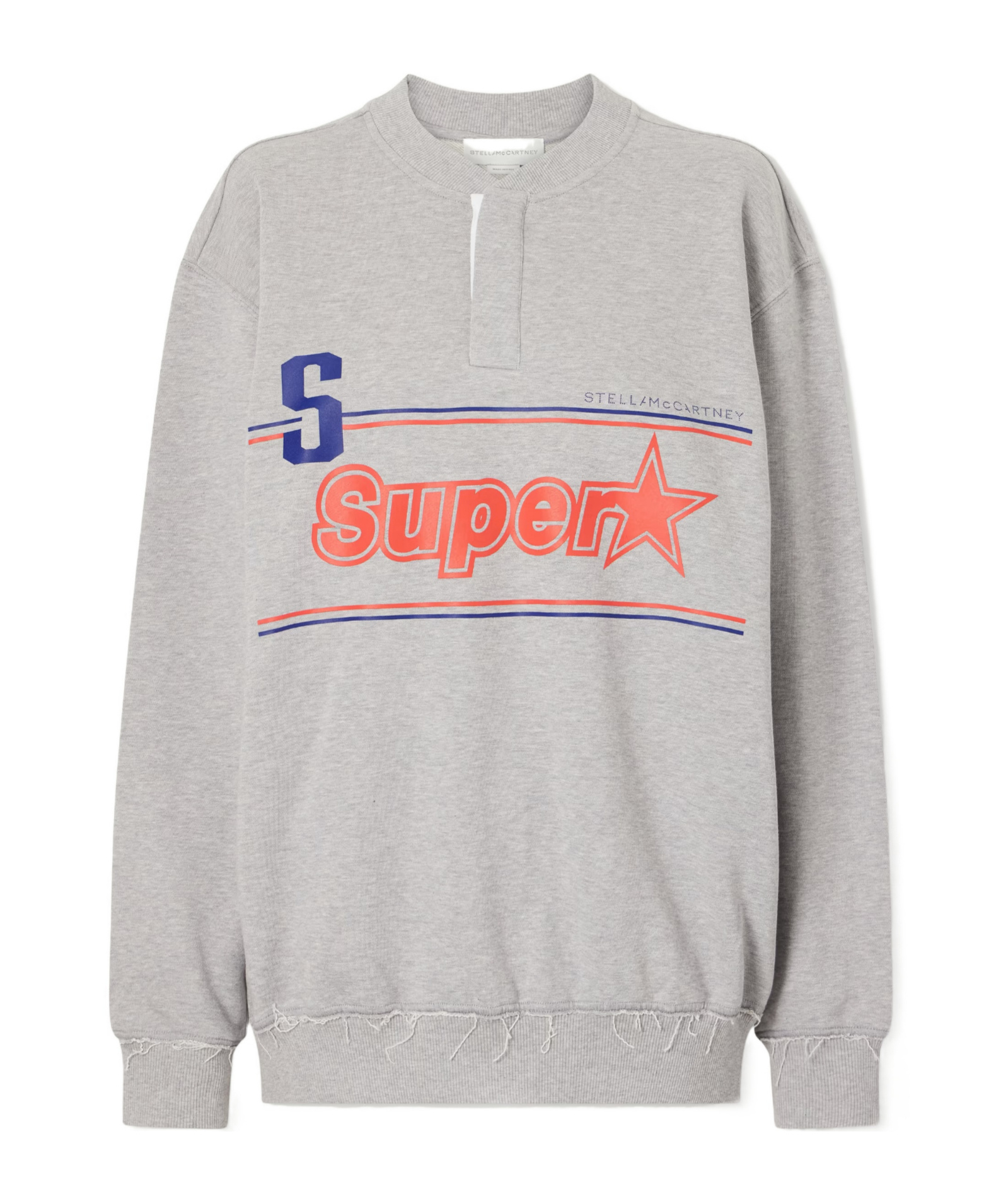 Stella Mccartney Drop-shoulder Sweatshirt In Gray