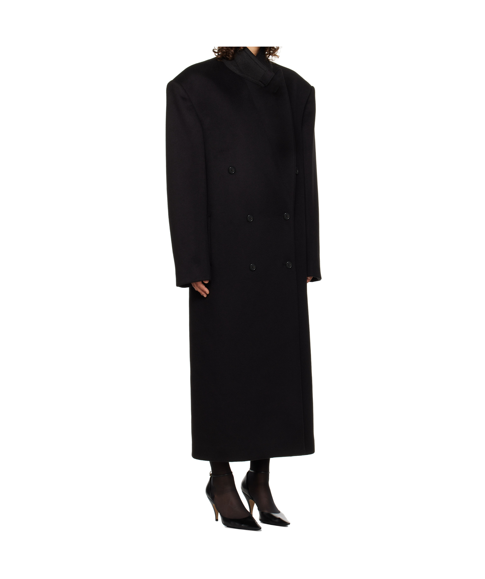 The Row Black Harisi Coat In Black