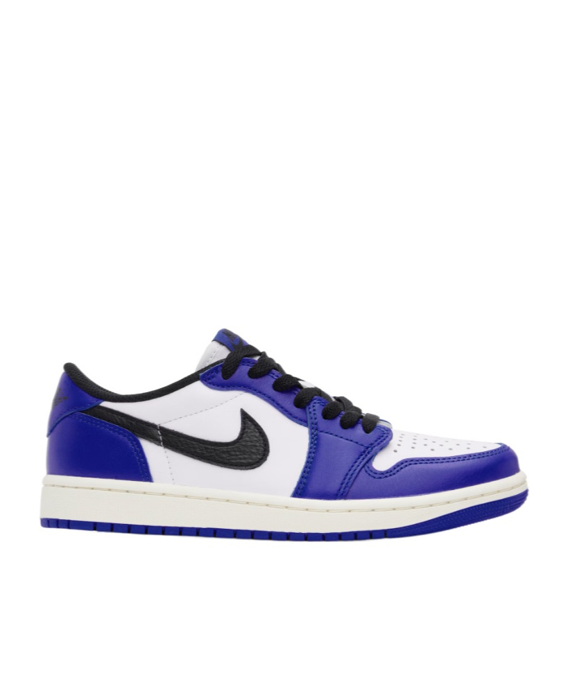 Nike Big Kids Blue & White Air Jordan 1 Retro Low Og Sneakers In White/black