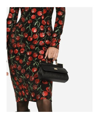 Dolce & Gabbana Small Sicily Handbag In Black