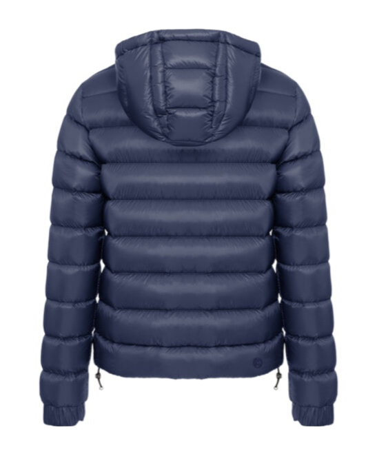 Colmar Originals Quilted Down Jacket With Fixed Hood In Blue