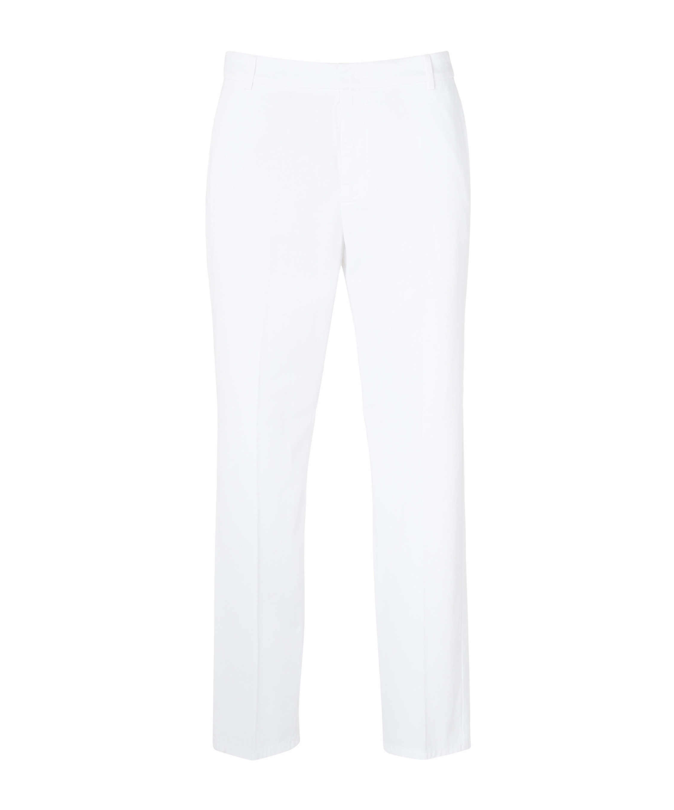 Dondup Belt Ring Casual Pants In White