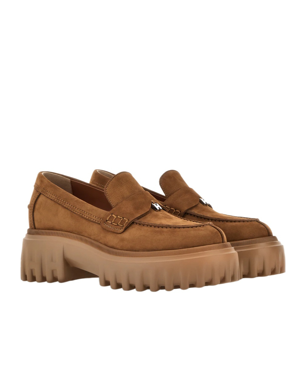 Hogan Suede Loafers In Multi