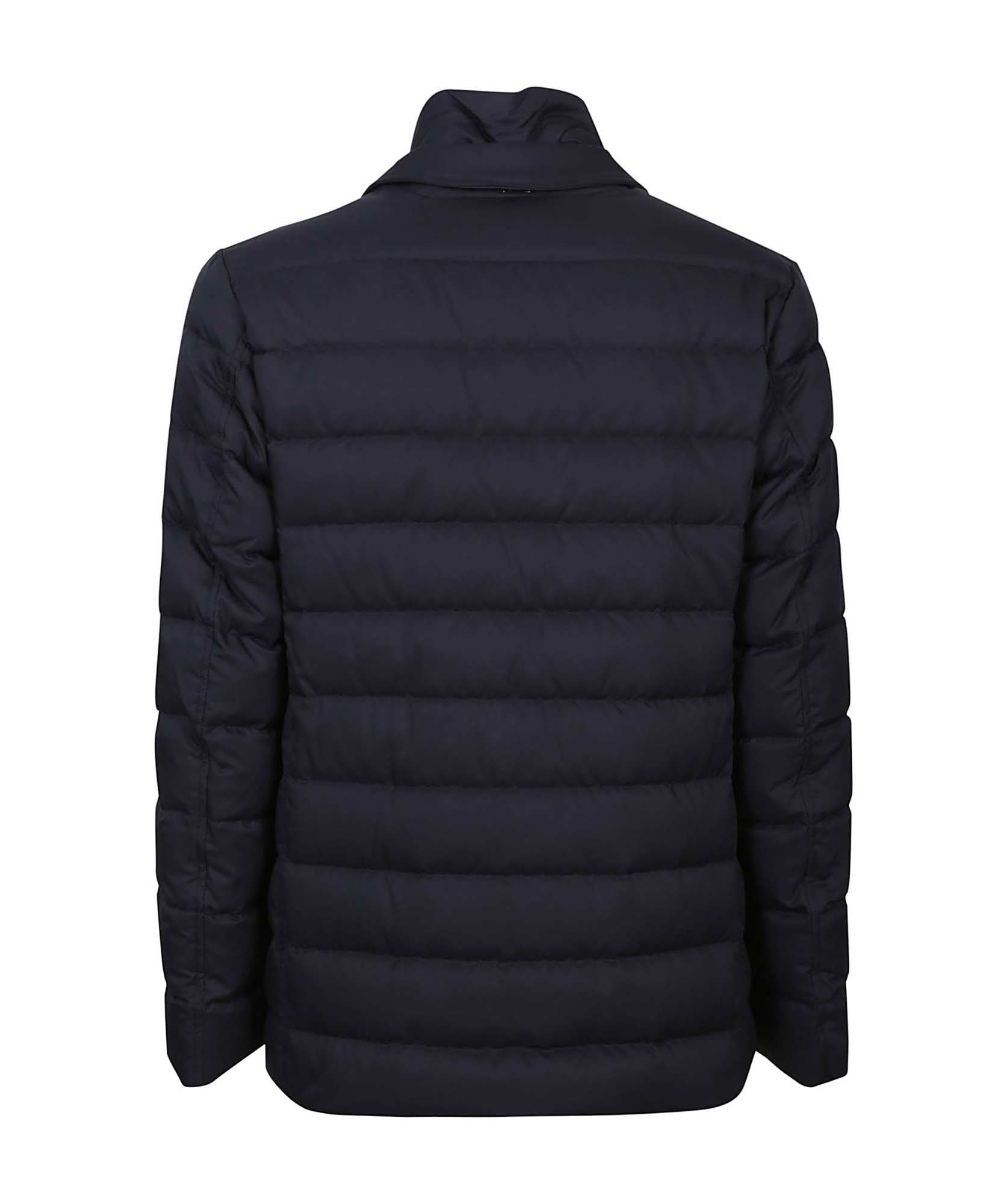 Herno La Giacca Water Resistant Down Blazer With Removable Bib In Black