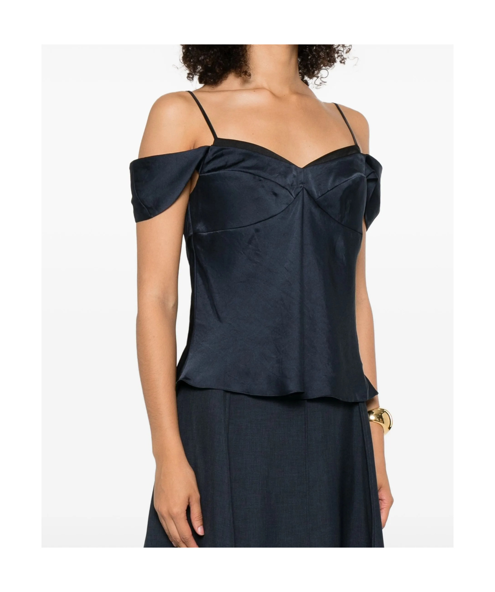 Theory Spaghetti Strap Vest In Blue