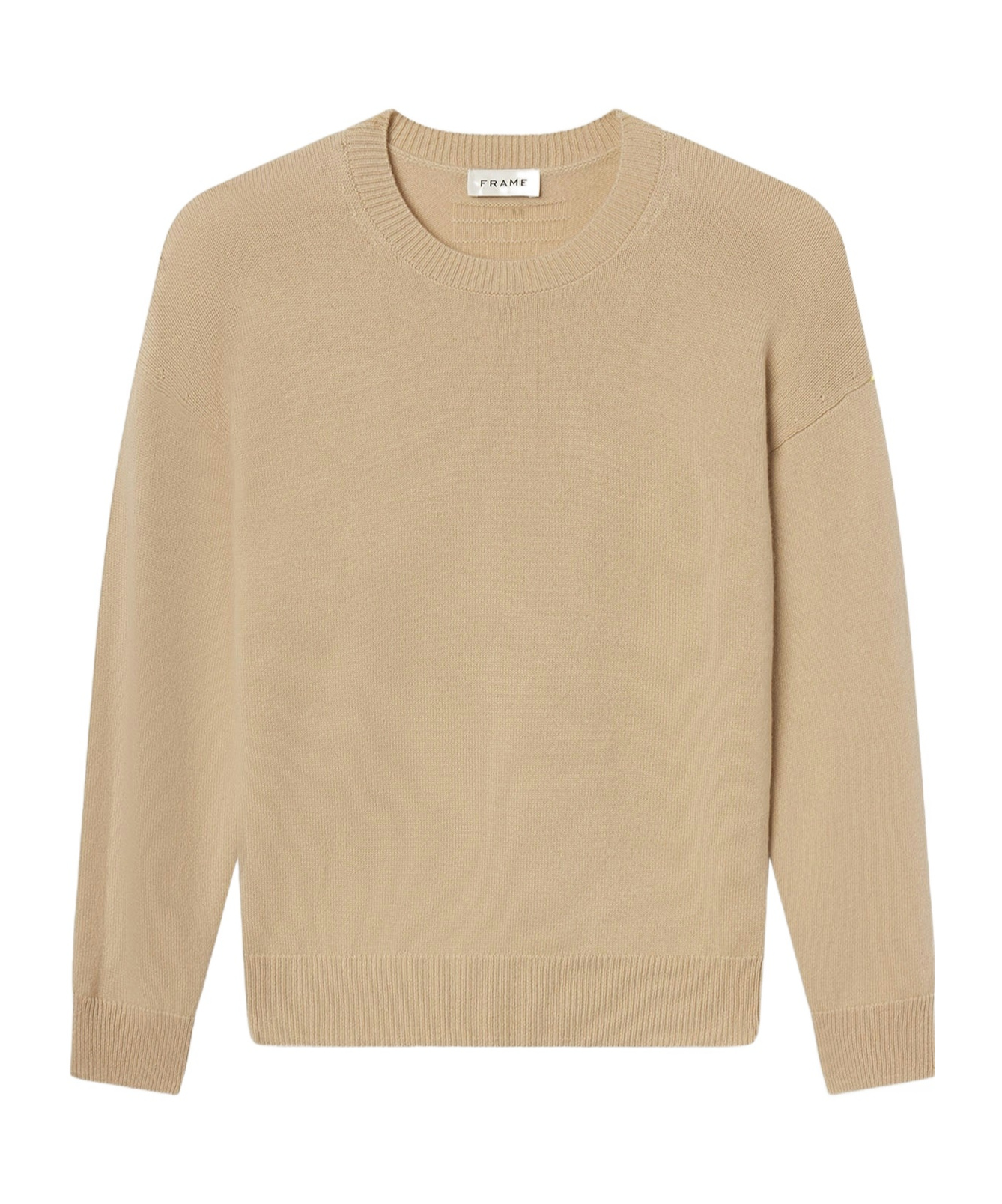 Frame Long Sleeve Sweater In Brown