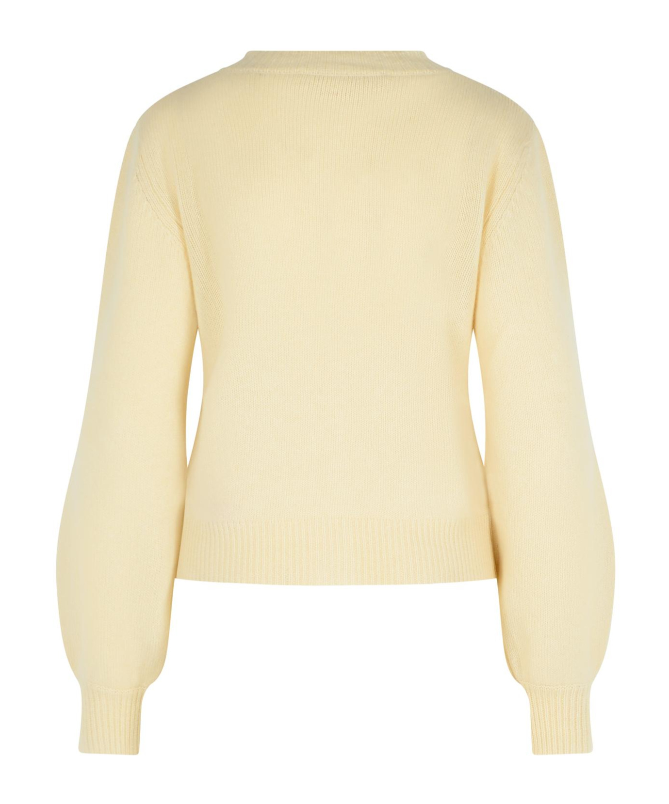 Marni Long-sleeved Knitted Cardigan In Yellow
