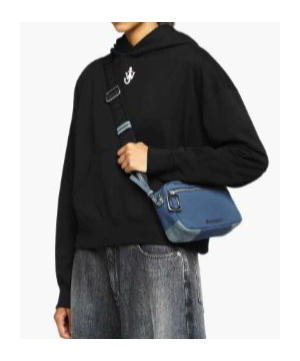 Jw Anderson J. W. Anderson Cropped Black Hoodie With Subtle Branding And Relaxed Fit In Black