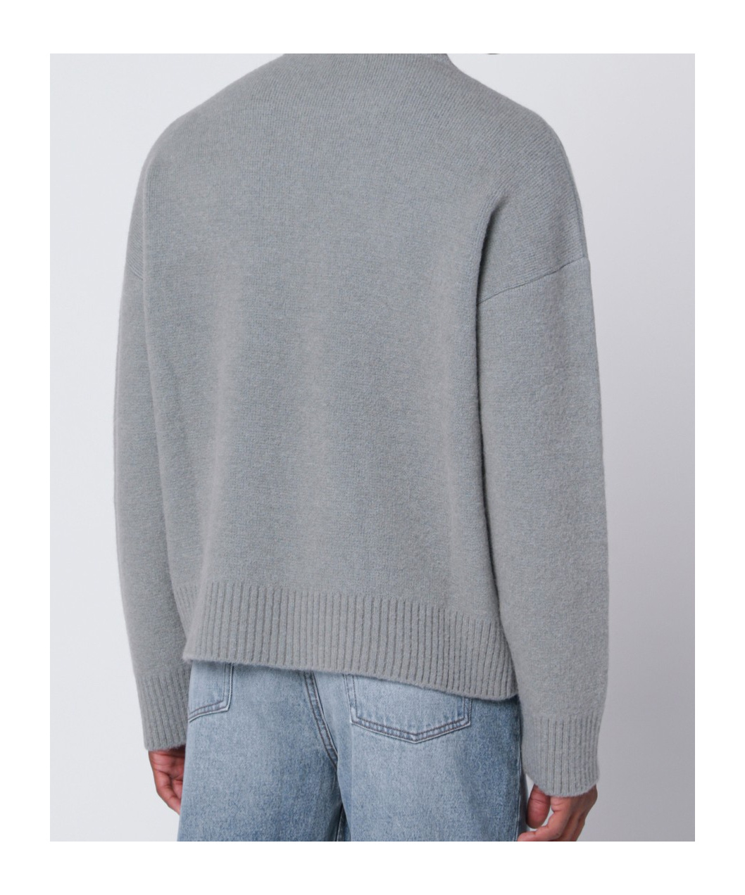 Ami Alexandre Mattiussi Sweater Ami Paris Men Color Grey In Gray