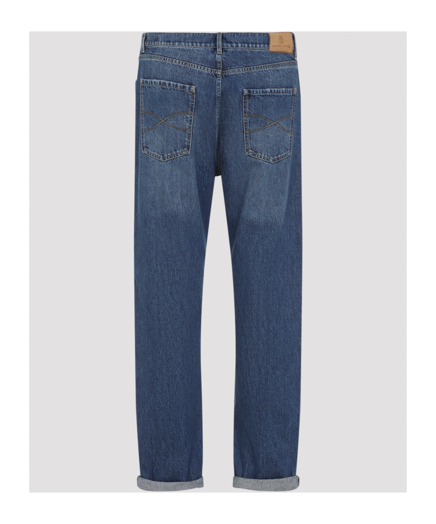 Brunello Cucinelli Belt Loop Jeans In Multi