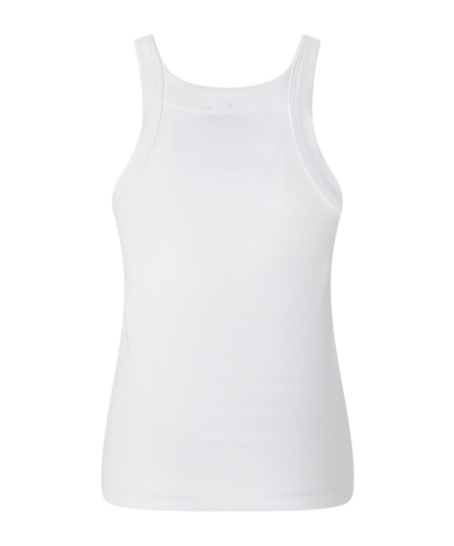 Pinko Curly Tank Top Graphic Print In White