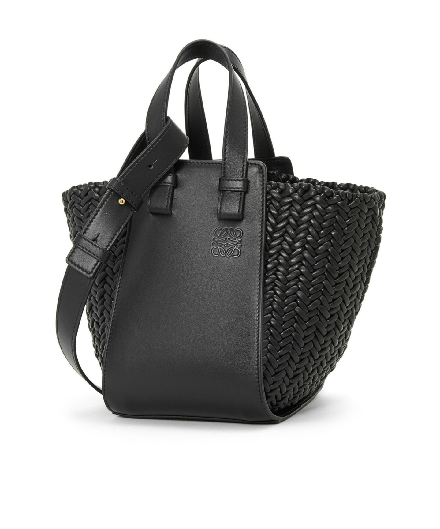 Loewe Leather Hammock Top-handle Bag In Black
